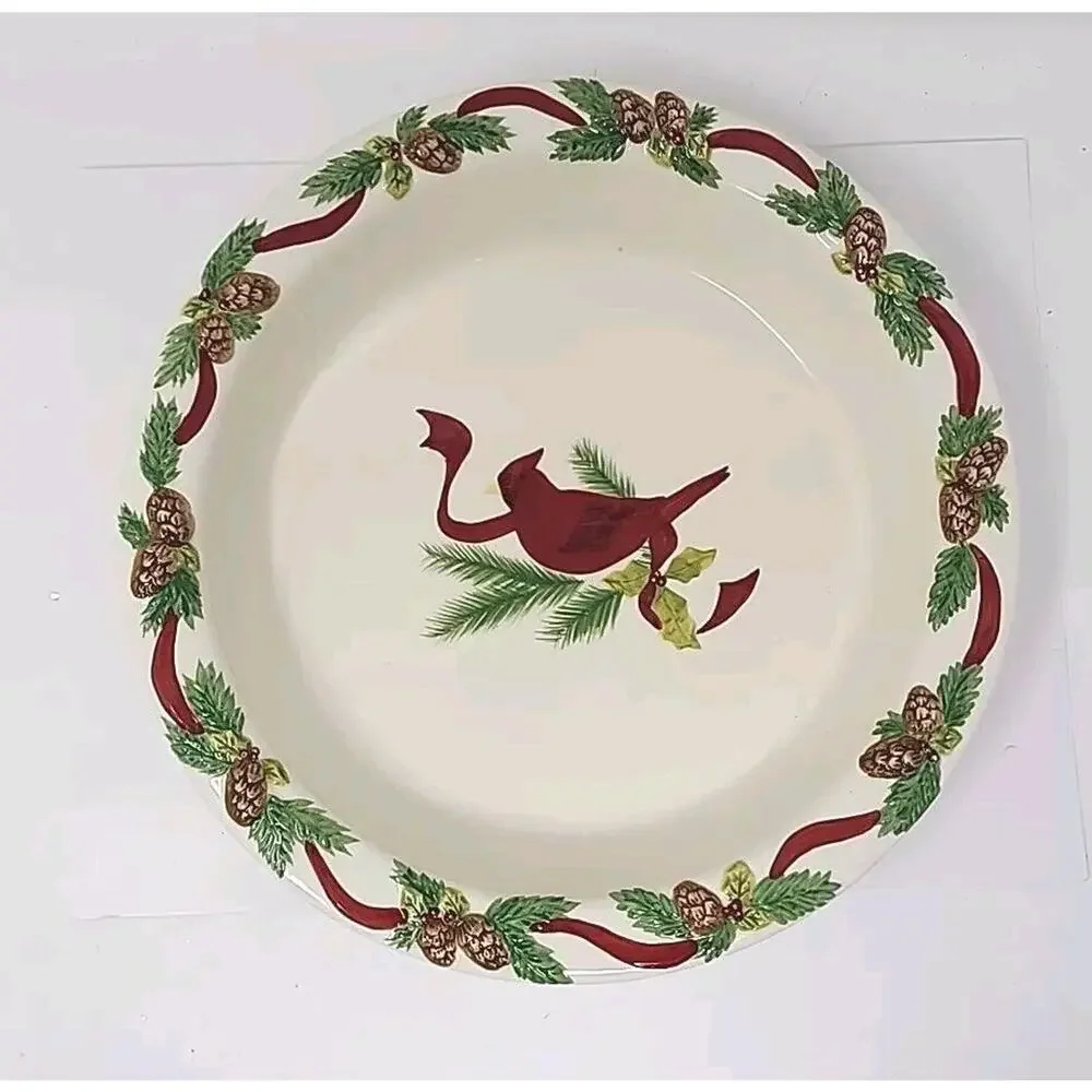 Valerie by Cumberland Design Group 5pc Christmas Serving Set Platter, Bowl X-B